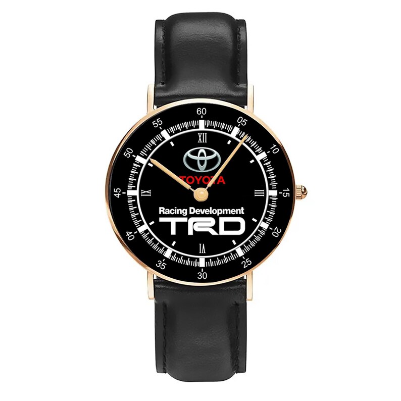 Montre-bracelet Toyota TRD Sportivo Racing Logo Métal, bracelet en cuir Boîte gratuite image 9