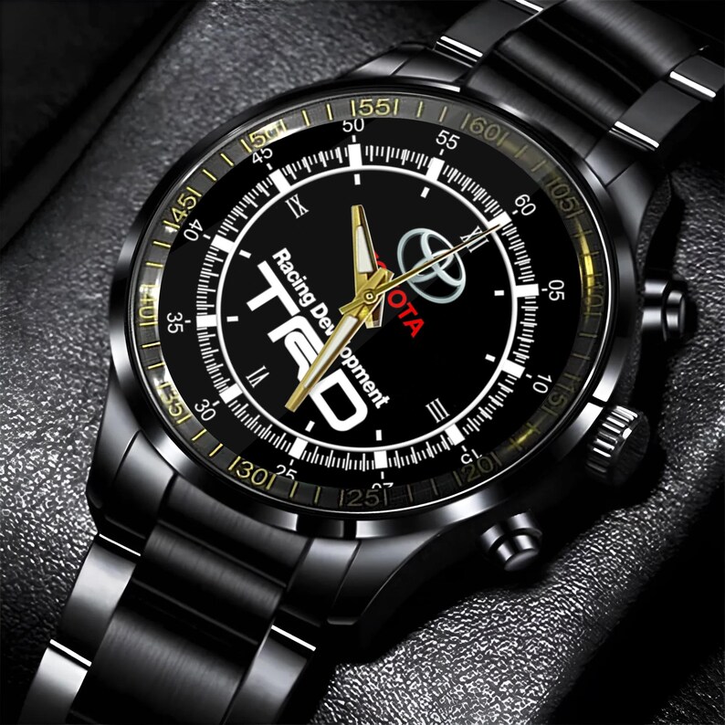 Montre-bracelet Toyota TRD Sportivo Racing Logo Métal, bracelet en cuir Boîte gratuite image 7
