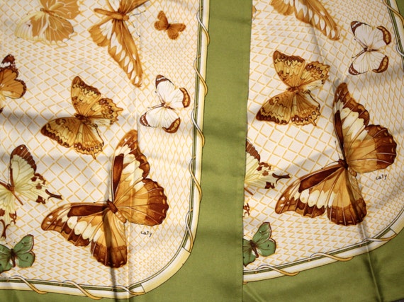 HERMES Vintage 80s Silk Scarf Farandole Silk Scarf