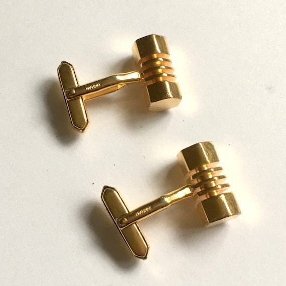Vintage 70s Cuff Links gold plated Cuff Links Mode
