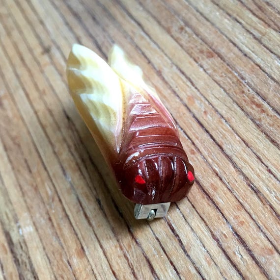 1930s Horn Brooch Cigala Brooch Small Cigala Frenc