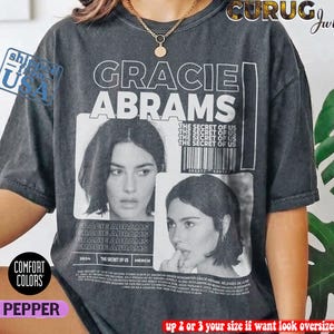 Shirt Gra.cie Abrams The Secret Of Us Tour 2024, shirt grappig Gracie Tour, shirt shirt Gra.cie Abrams muziekalbum mannen vrouwen