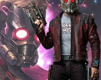 Men’s Burgundy Space Hero Leather Jacket, Movie inspired Sci Fi Cosplay, Futuristic Biker Coat, Gothic Hero Halloween costume, maroon outfit