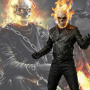 Ghostrider Leather Jacket - Etsy