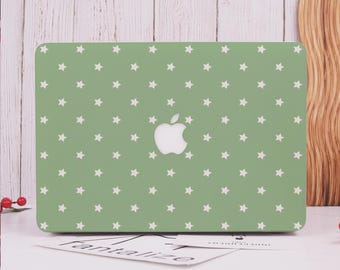 Stars Green Hard Matte Case Fits New MacBook Neo A18,2026 M5 MacBook Air 13/15,Pro 13 14 15 16,Ret 13/15,Laptop Cover,Custom Gifts