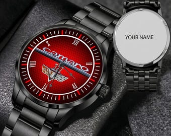 Chevy Camaro RS 327 Emblem Watch - Automotive Timepiece, Gift Wristwatch