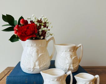 Vintage Ceramic Measuring Cups with Eagle