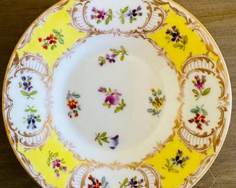 Antique Richard Klemm Dresden Plate/Saucer