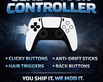 Mod your Own Controller- FREE TMR no drift UPGRADE- Send in Service Playstation