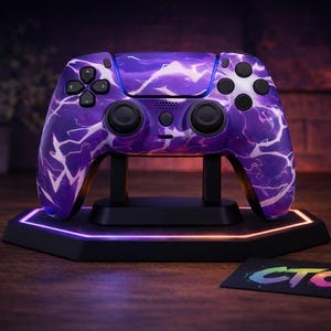 Custom PS5/PC Dualsense Controller- TMR Hall effect - Purple Thunder