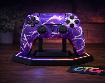 Custom PS5/PC Dualsense Controller- TMR Hall effect - Purple Thunder