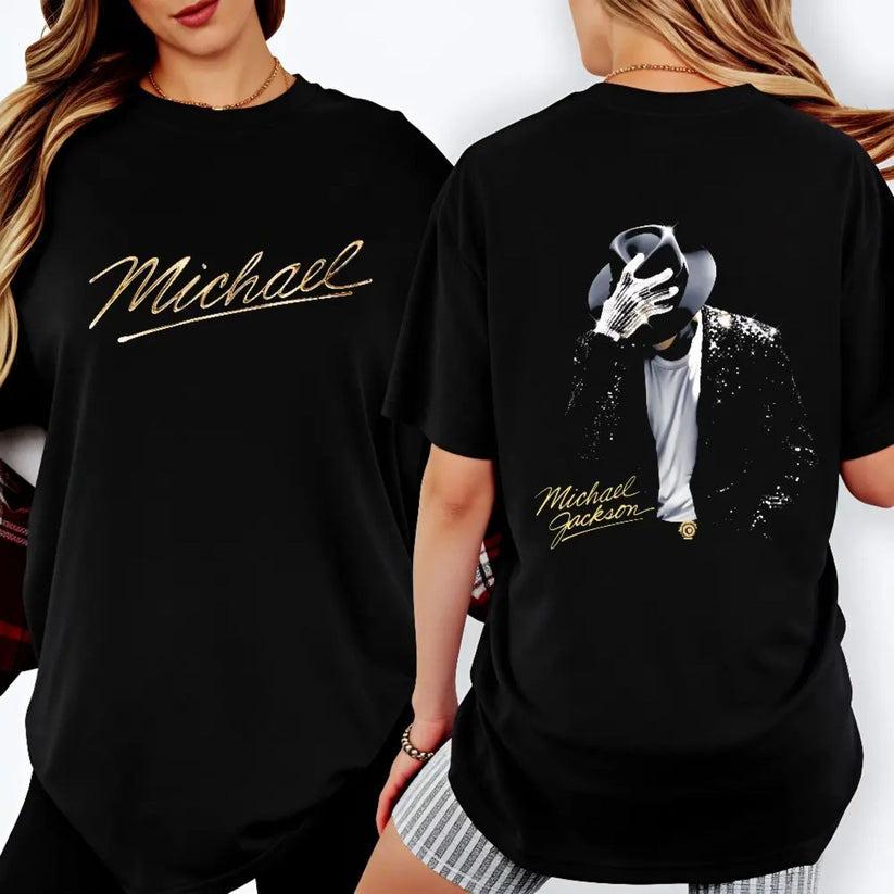 Michael Jackson Tシャツ　チュニック　Tシャツワンピース　黒色 Michael jackson t shirts - Etsy 日本