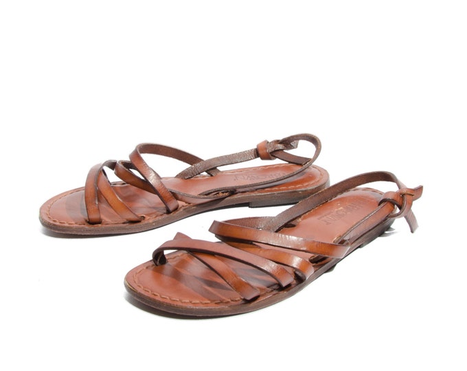 brown slingback flats