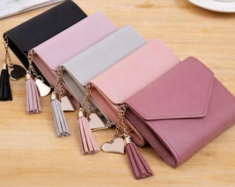 Compact Minimal Design,Handcrafted Genuine Leather Bifold Purse, Elegant Daily Use
