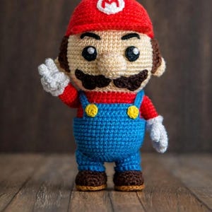 Super Mario Amigurumi Crochet Pattern, Mario Plush Toy Pattern, Beginner Friendly Doll, PDF Tutorial, Instant Download