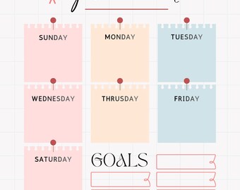 Daily Weekly To-Do Planner Printable | Minimal Productivity Planner | Routine & Task Tracker | Instant Download