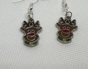 Christmas Rudolph the Reindeer Earrings