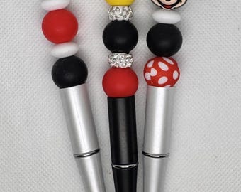 Set of 3 Minnie Mouse Themed Pens -  FREE SHIPPING