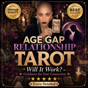 Leeftijdsverschil relatie Tarot | Zal het werken? | Richtlijnen voor je verbinding | Extra gedetailleerd | Premium | Bestseller: