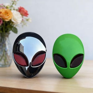 3D-Metall ET Alien Kopf Emblem Autos, Motorräder Dekoration Aufkleber