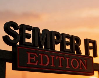 Metal Marines SEMPER Fi Car Badge Emblem Sticker