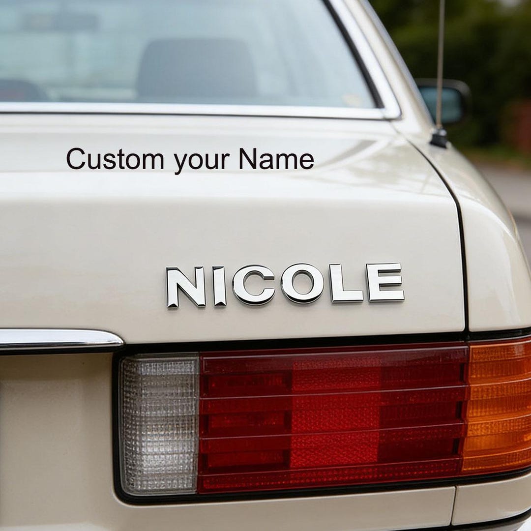 Custom Name Emblems Personalized 3D Chrome Letters Numbers Emblem Badge,custom Your Name on ...