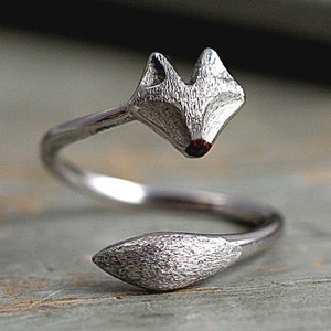 Fox ring. Sterling silver. image 2