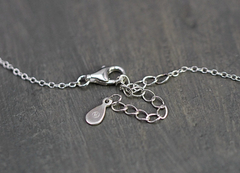 Silber Kette GEGEN DEN STROM Halsketten für Frauen. Bild 5