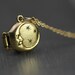 Small celestial gold locket necklace. Dainty vintage moon & stars jewelry. Gift for her, mom, sister, best friend, bridesmaid.
