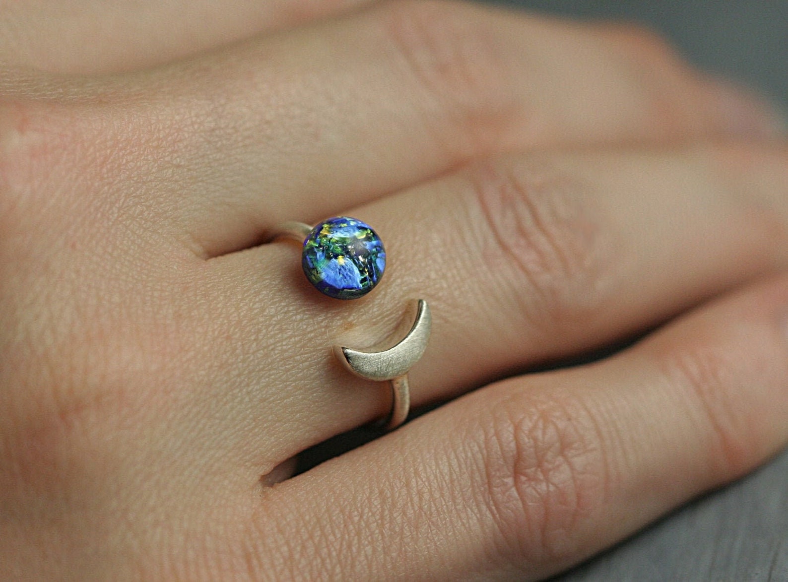 Ring Um Mond Bedeutung Spirituell www.etsy.com