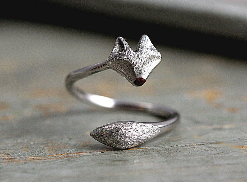 Fox ring. Sterling silver. image 2