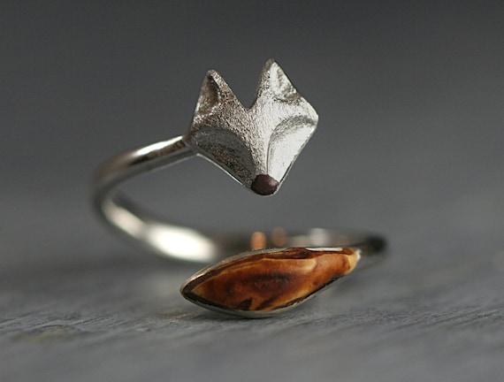 Fox - 925 Sterling Silver Basic Rings