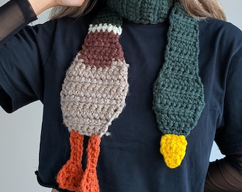 Mallard Duck Scarf CROCHET PATTERN PDF