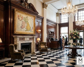 Antique British Isles Map Print | 17th Century Mercator Cartography (Digital Download)