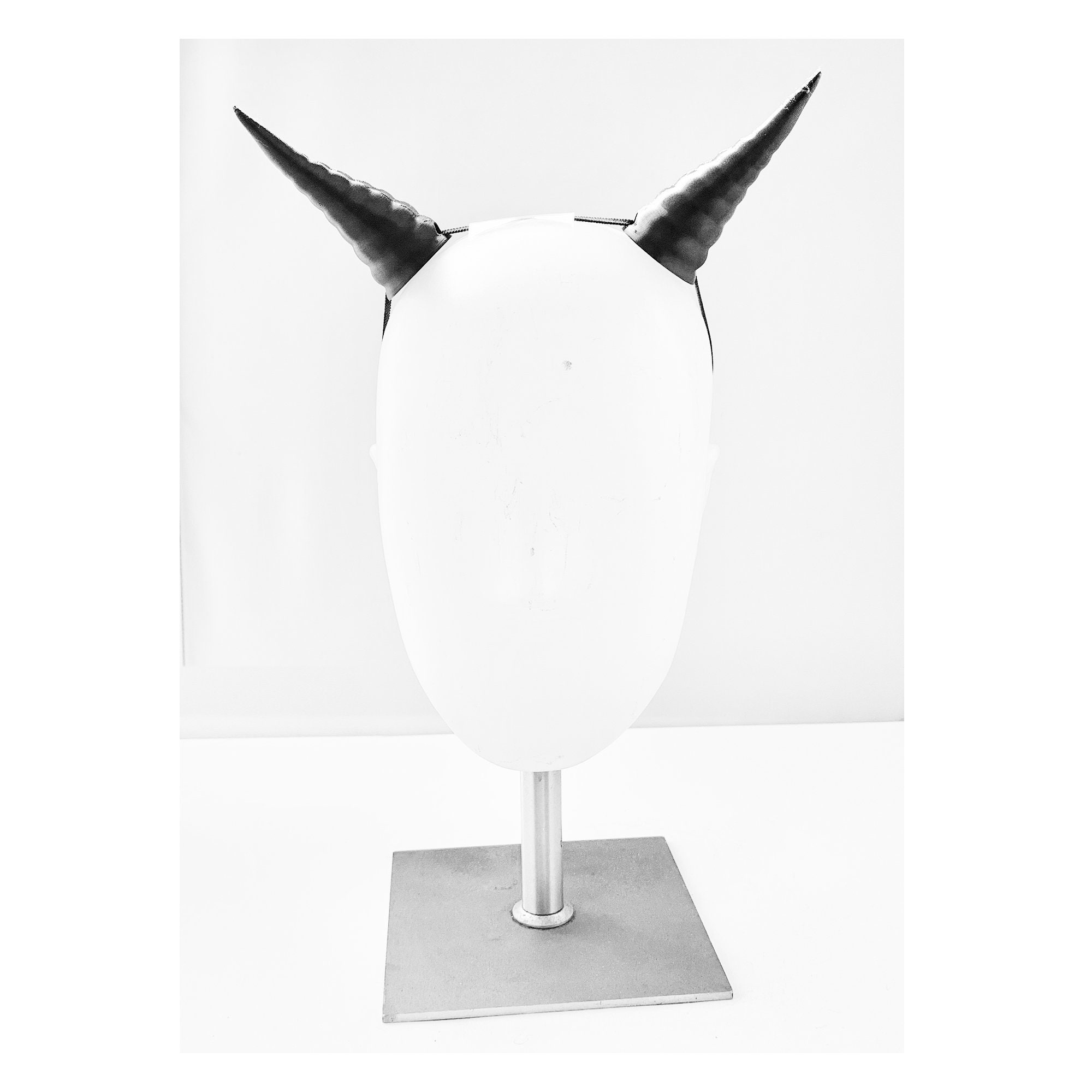 GEEKRIA 3D Printed Demon Horns For Over Ear Headphone, Handmade Devil Horns Headband, Furious