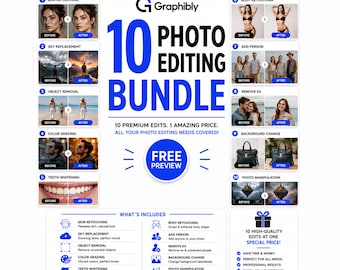 10er-Fotobearbeitungspakete | Professionelle Photoshop-Bearbeitung, Fotoretusche, individuelle Bildoptimierung & Hintergrundbearbeitung