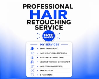 Professioneller Haarretusche-Service | Haarbearbeitung, Entfernung abstehender Haare, Frizz-Korrektur, Entfernung von abstehenden Haaren, Photoshop-Fotoretusche