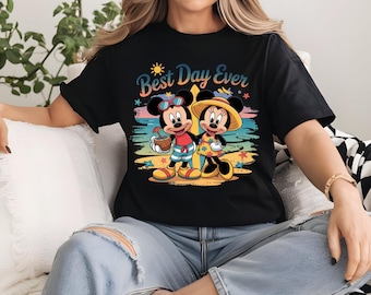 Mickey Minnie Beach PNG, Summer Vacation Clipart (Digital Download)