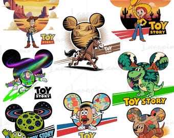 Toy Story Mickey Mouse PNG Clipart Bundle (Digital Download)