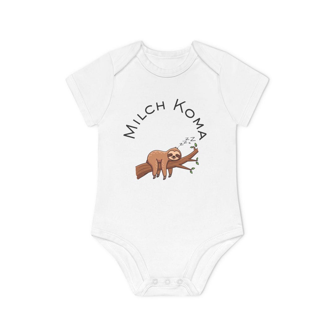 Sleeping Sloth Milk Coma Baby Bodysuit | Body Baby Milk Coma - Etsy