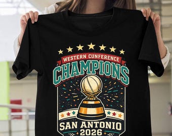 Western Conference Champions 2026 Basketball Shirt | San Antonio Spurs Tee