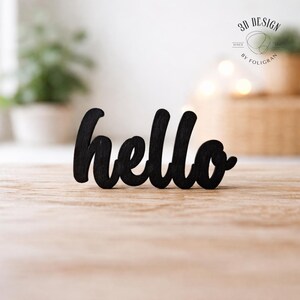 Deko Schriftzug „hello“