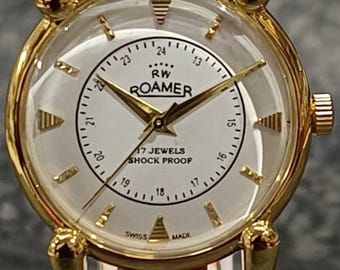 Vintage Roamer Swiss Made Mechanical Watch | Men's 17 Jewels Wristwatch