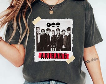 Comfort Colors® BTS Arirang World Tour Shirt, Bangtan 2026 Konzert-T-Shirt, Merch Geschenk für Kpop Fan