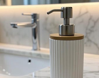 Seifenspender modern, Edelstahl-Pumpe - Farbe frei wählbar