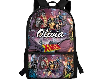 Mochila escolar personalizada de X-Men: Mochila para portátil personalizada