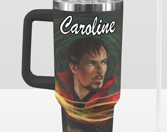 Doctor Strange 40 oz Tumbler: Avengers Personalized Stanley-Inspired Stainless Steel Cup