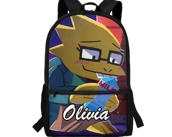 Undertale custom schoolrugzak: Deltarune Susie gepersonaliseerde laptoptas