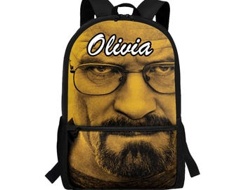 Breaking Bad custom schoolrugzak: Walter White gepersonaliseerde laptoptas