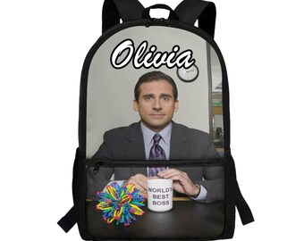 Mochila escolar personalizada de The Office: Michael Scott.